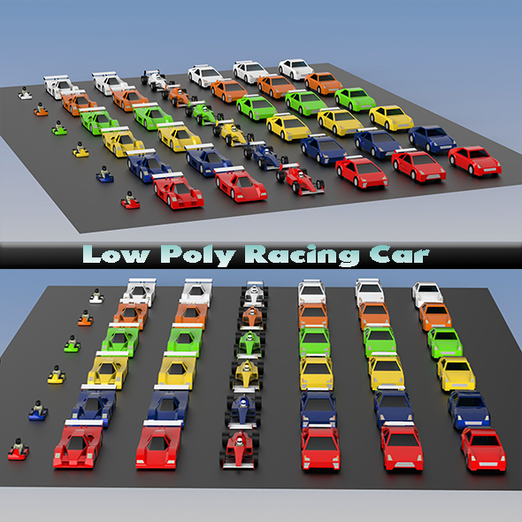Low Poly Racing - 3Docean 23900663
