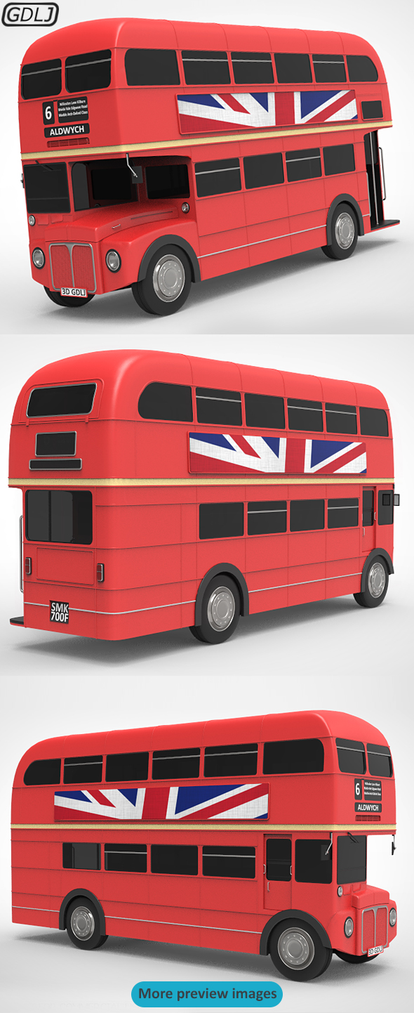 Routemaster Bus Classic - 3Docean 23901946