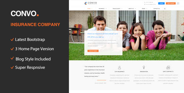 Good Convo - HTML5 template for Business And Insurance Agency