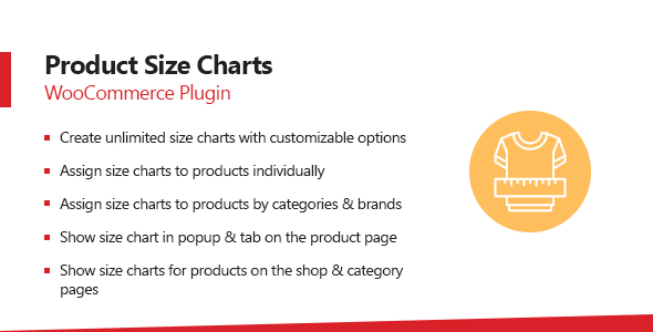 WooCommerce Product Size Charts Plugin