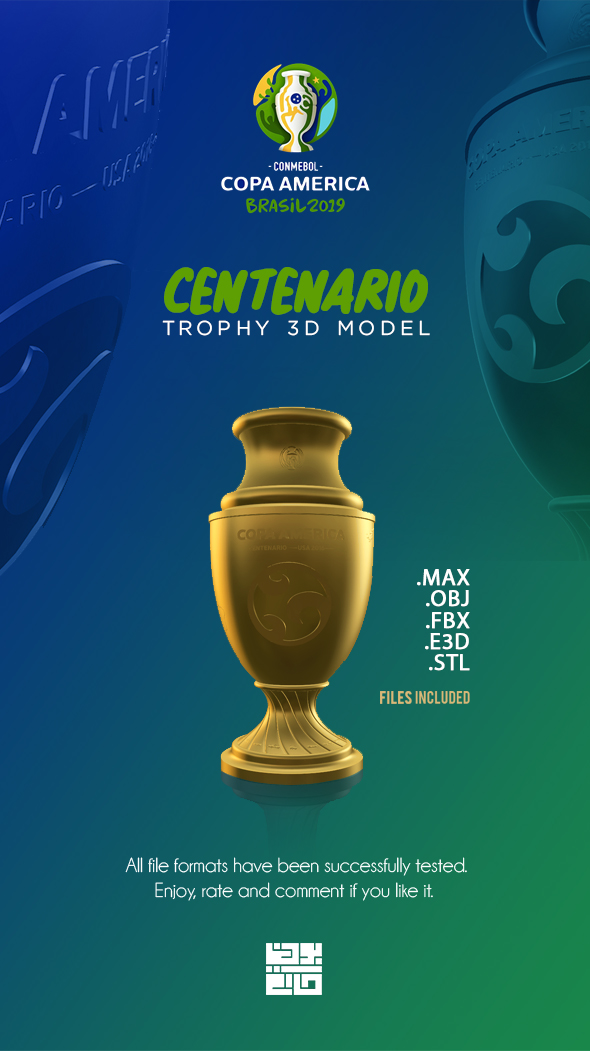 Copa America Trophy - 3Docean 23903296