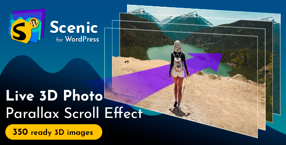 Scenic 3D Photo Parallax WordPress Plugin v1.6