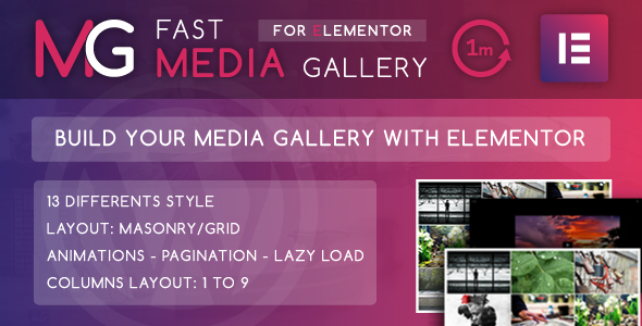 Fast Media Gallery For Elementor - WordPress Plugin