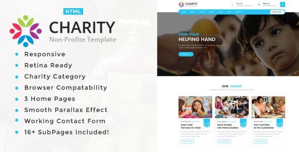 Charity Non-Profit HTML5 - ThemeForest 19606707