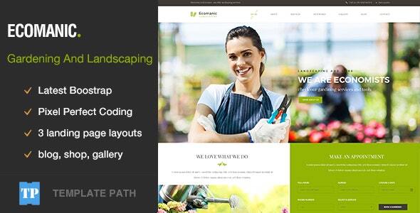Wonderful Ecomanic - Gardening and Landscaping HTML Template