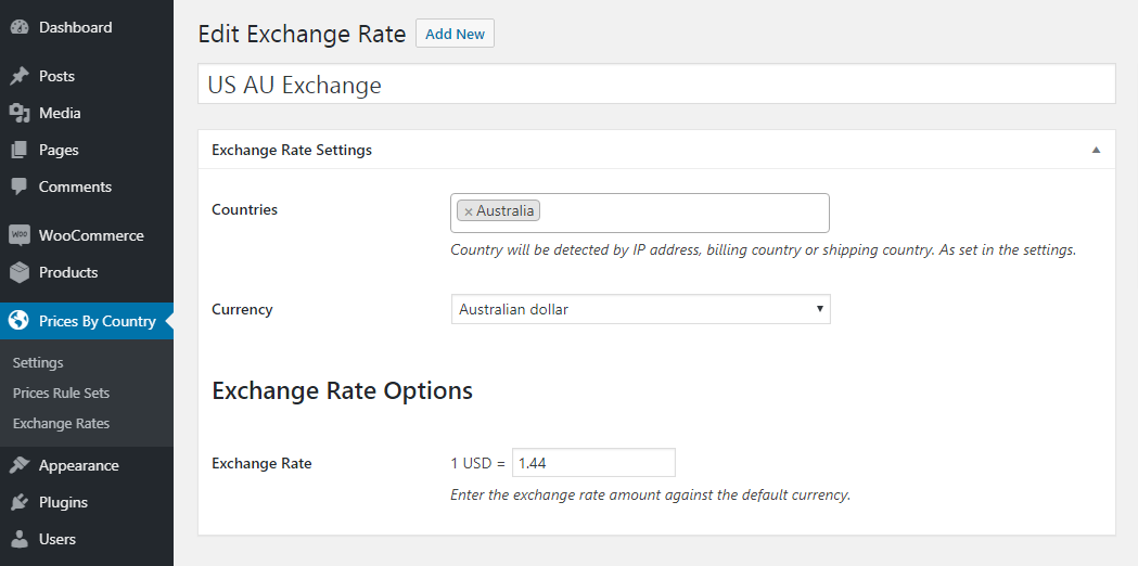 WooCommerce Price & Currency By Country Plugin - 2