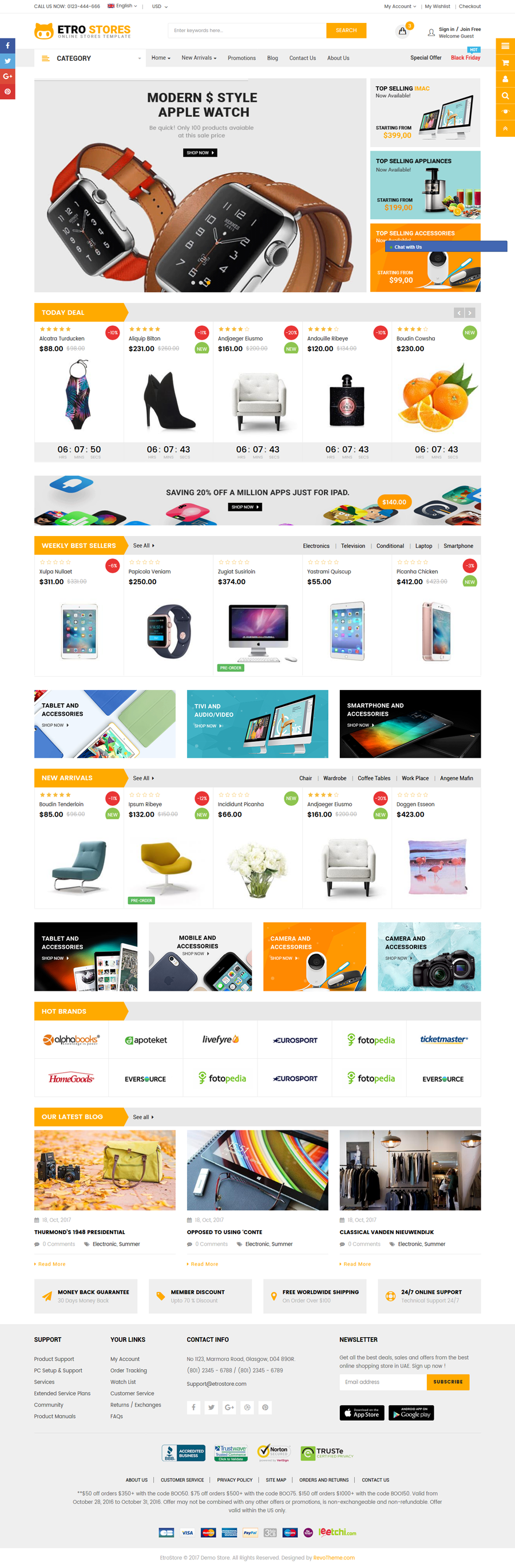 EtroStore - Responsive Multipurpose eCommerce Shopify Theme with 23 ...