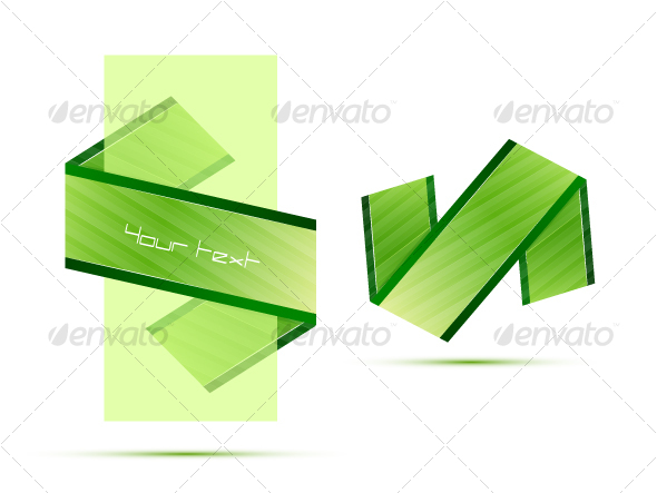 Green ribbon - Decorative Symbols Decorative