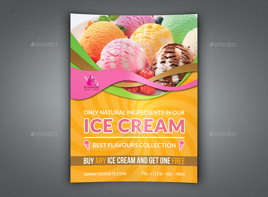 Ice Cream Flyer Bundle Template Vol.1, Print Templates | GraphicRiver