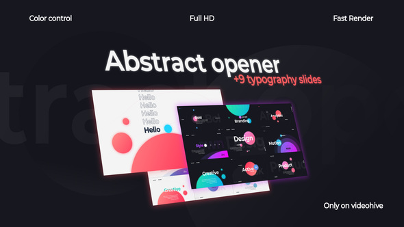 Abstract Opener - VideoHive 23915040