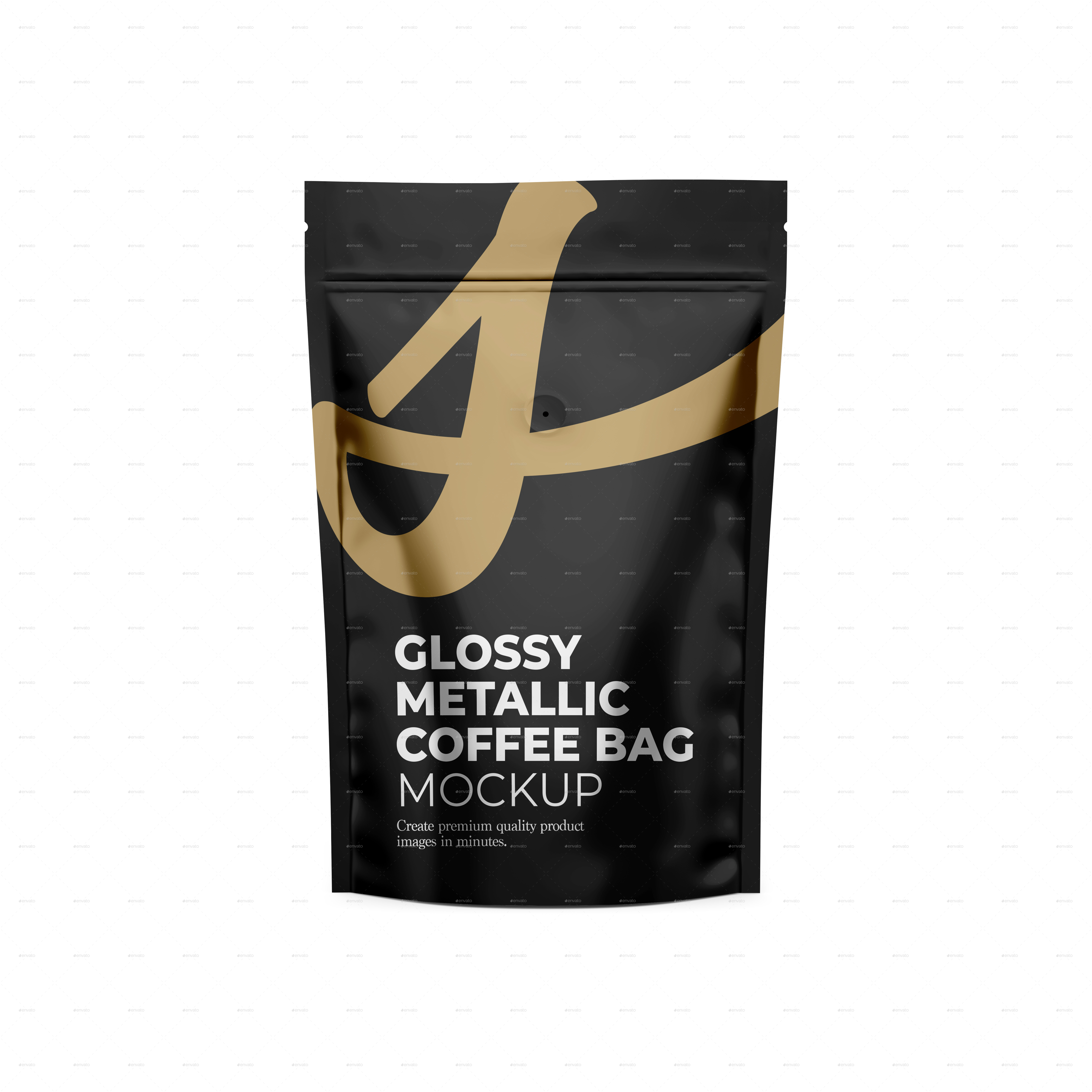 Download Glossy Metallic Coffee Bag Mockup Template By Iconisusmockup Graphicriver