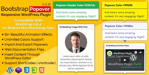 Bootstrap Popover - Responsive WordPress Plugin