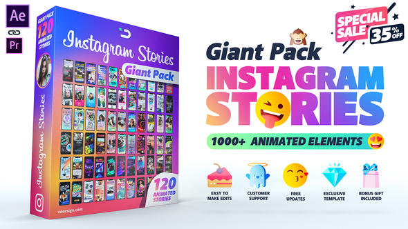 Instagram Stories Giant - VideoHive 23927553