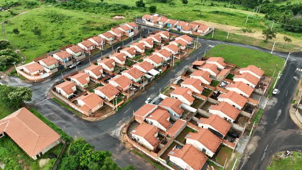 Popular residential houses habitation. Community housing. alt