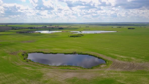 A Huge Empty Field From Bird's Eye View