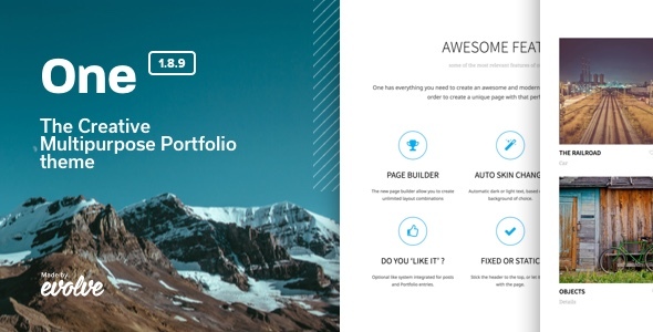 One - The Creative Multipurpose Portfolio theme