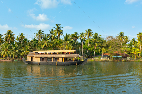 Houseboat on Kerala backwaters, India Stock Photo by f9photos | PhotoDune