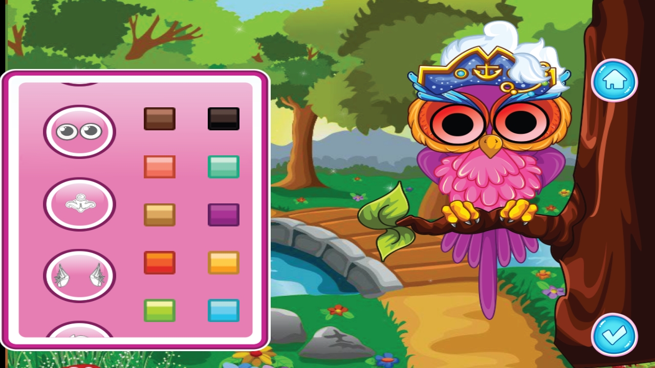 Cute Owl Dress Up Game For Kids + Ready For Publish + Android by iQueen