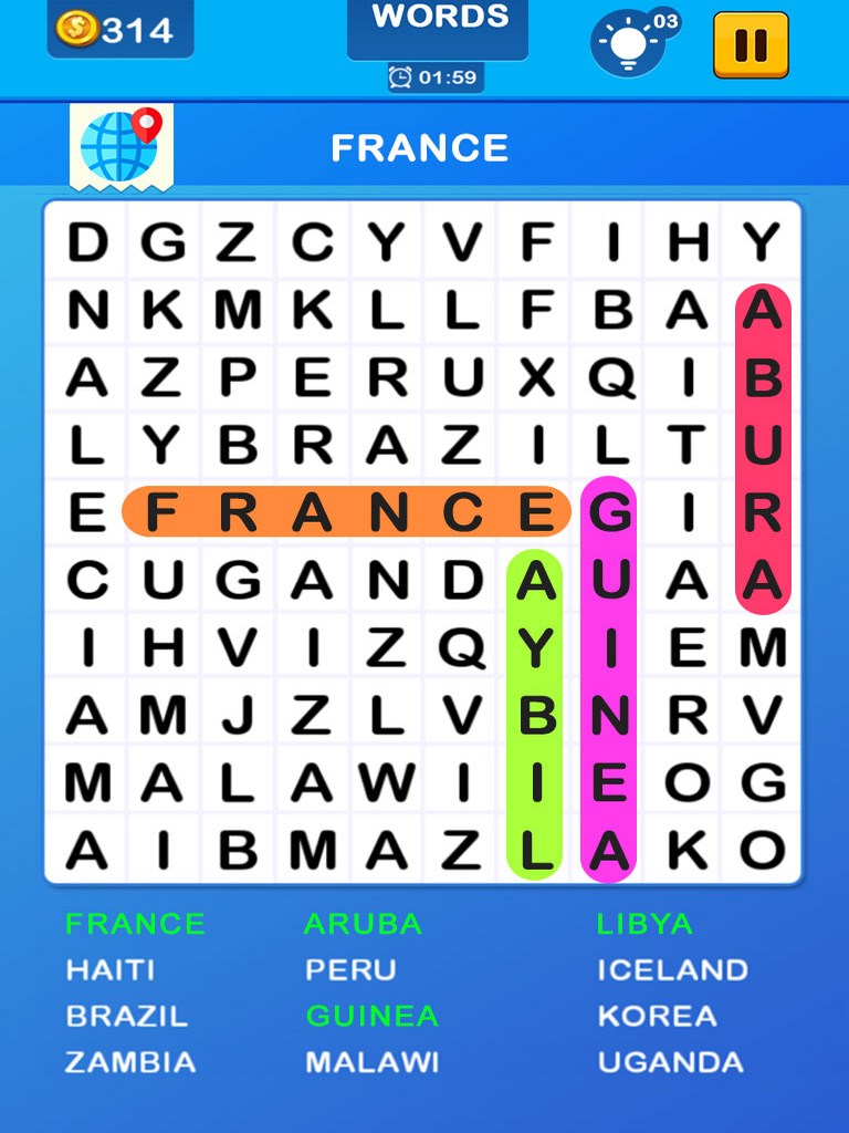Word Searching Mania + Best Word Search Puzzle Game For IOS by iQueen