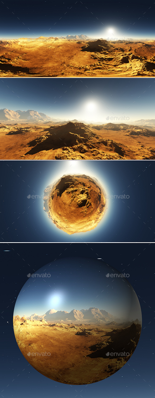 Martian landscape environment - 3Docean 23936185