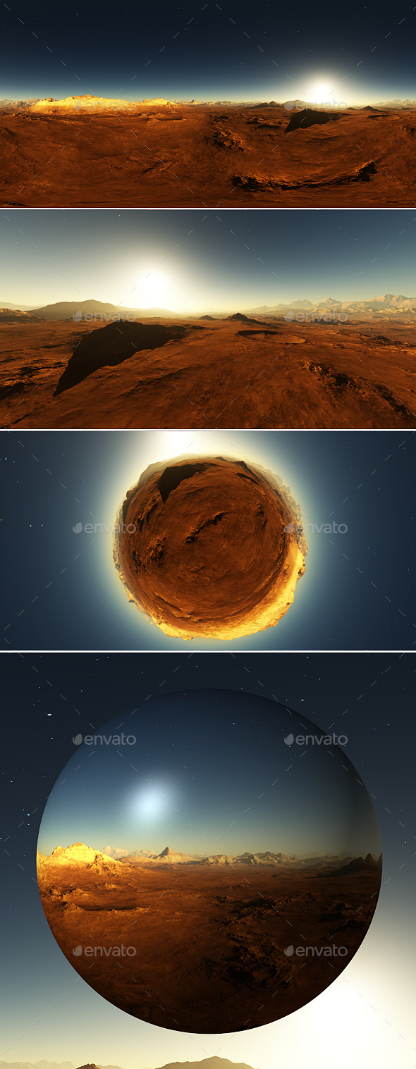 Martian landscape environment - 3Docean 23937420