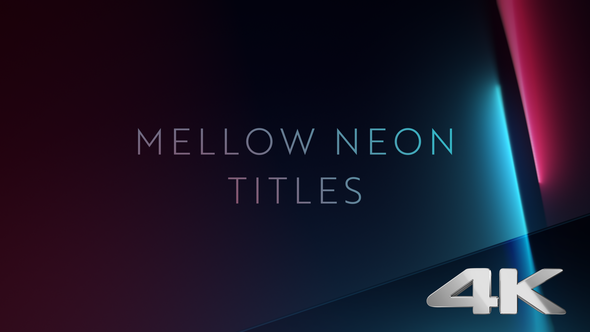 Mellow Neon Titles - VideoHive 23027222
