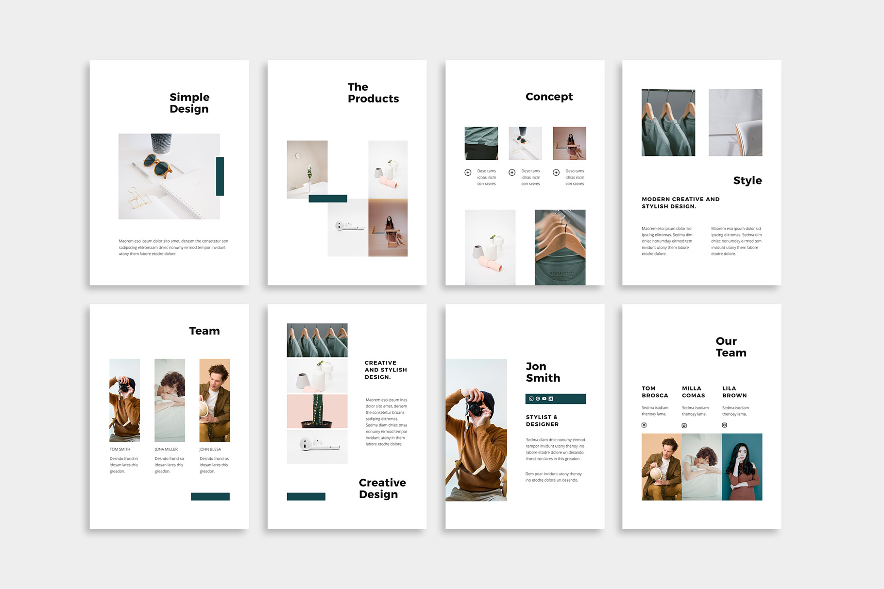 NOYA - Vertical Powerpoint Presentation Template, Presentation Templates