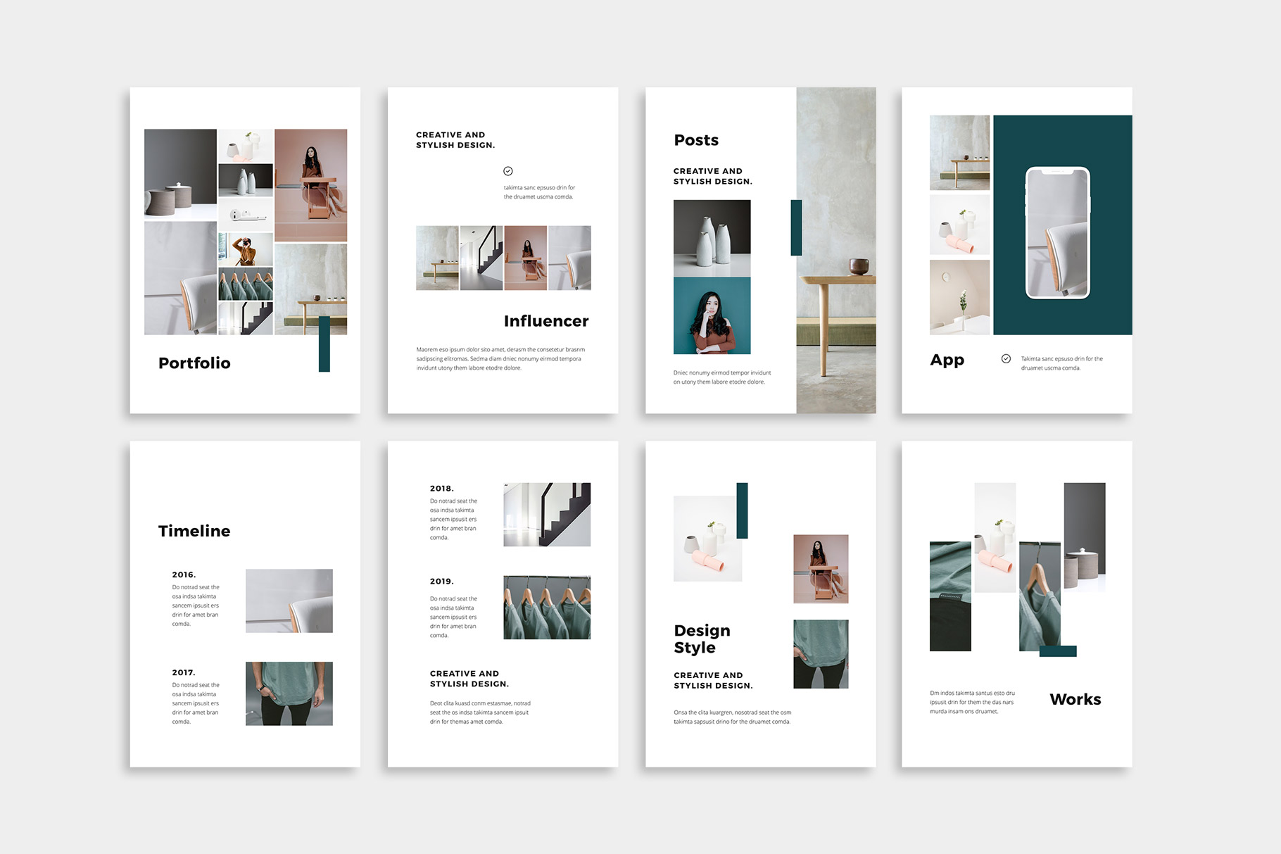 NOYA - Vertical Powerpoint Presentation Template, Presentation Templates