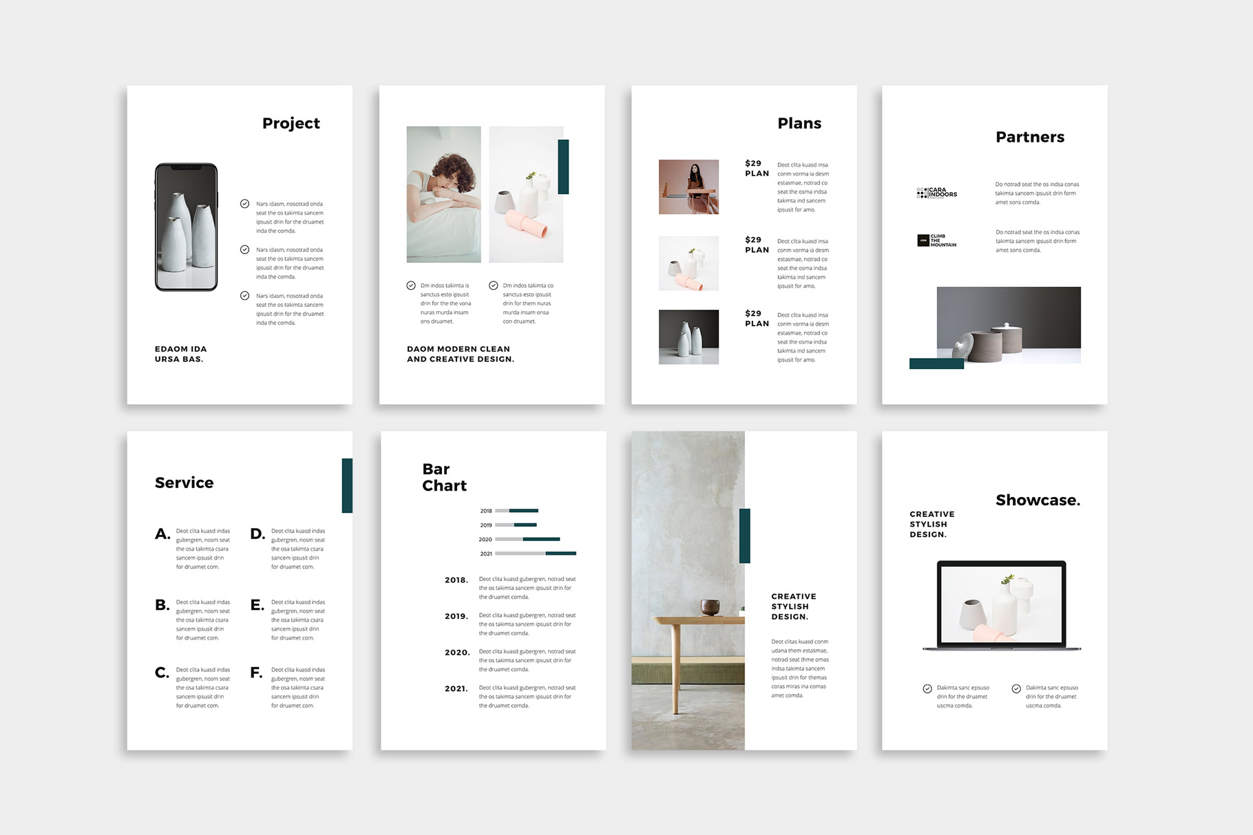 NOYA - Vertical Powerpoint Presentation Template, Presentation Templates