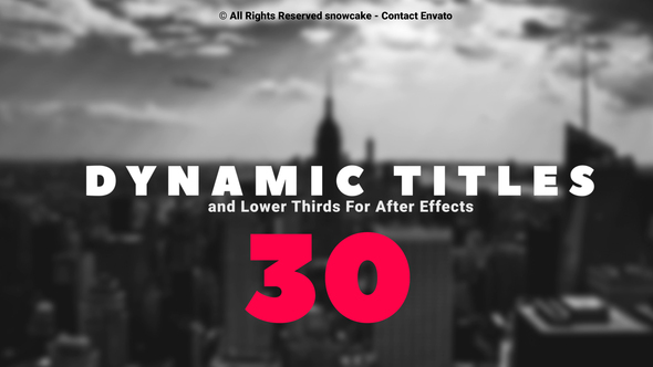 Dynamic Titles and - VideoHive 23918291