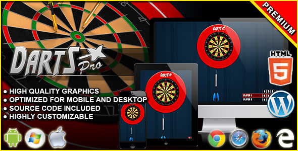 Darts Pro - HTML5 Skill Game