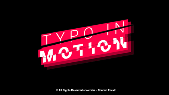Typo In Motion - VideoHive 21568332