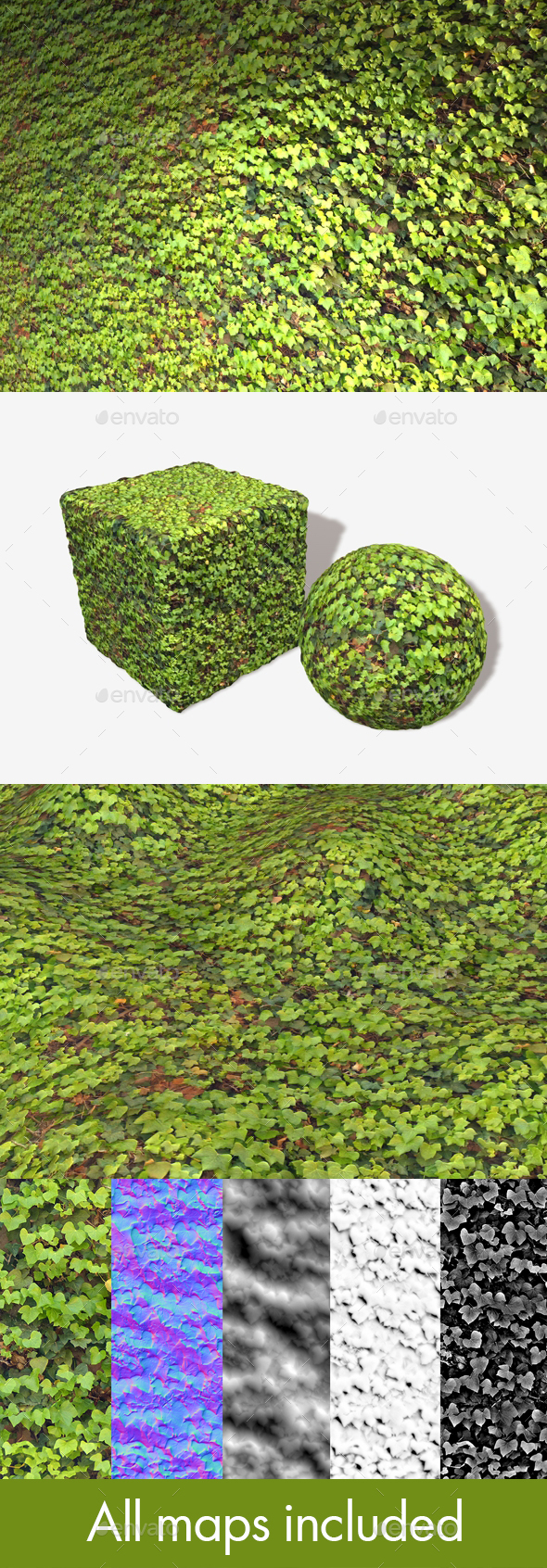 Bright Ivy Wall - 3Docean 23943060