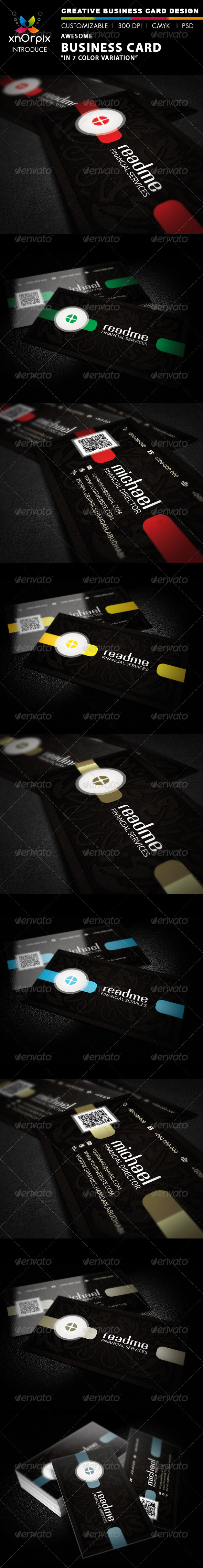 Dark Business Card - Corporate Business Cards