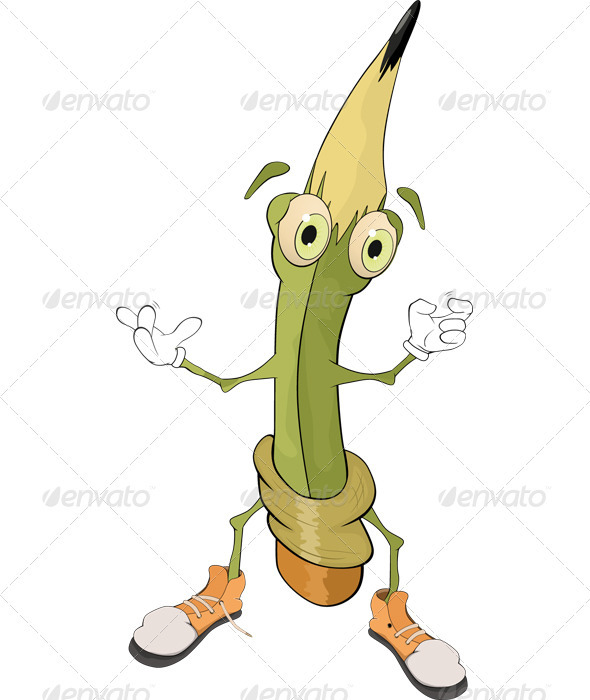 Pencil Cartoon - Monsters Characters