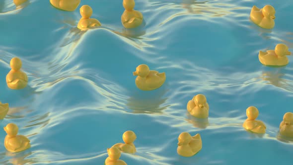 Toy Duck Floating 01 Hd