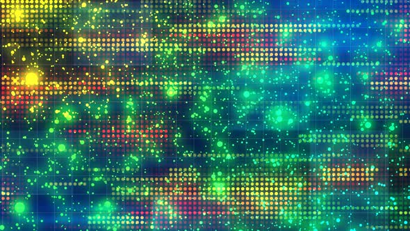 Abstract Glowing Particle and dots Lines  Colorful background