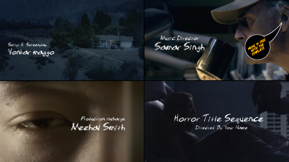 Horror Title Sequence - VideoHive 23856790
