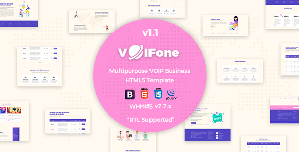 Voifone | Multipurpose VOIP Business HTML5 Template
