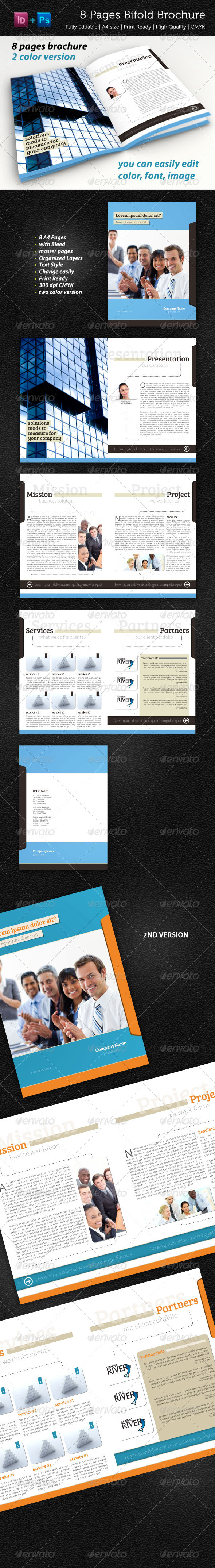 8 Pages Bifold Brochure - Corporate Brochures