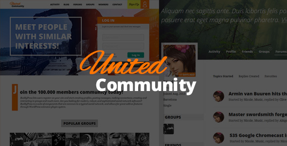 UnitedCommunity - BuddyPress - ThemeForest 11552178