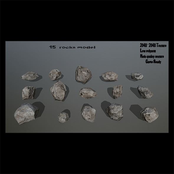 rocks - 3Docean 23959376