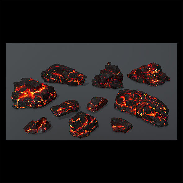 lava rocks - 3Docean 23959547