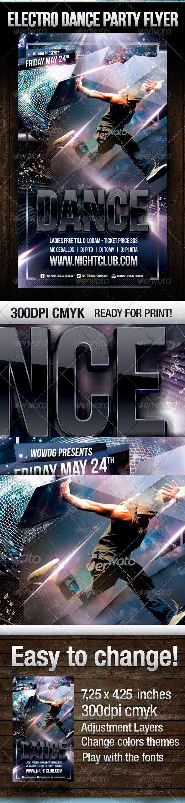 Dance Flyer - Clubs & Parties Events