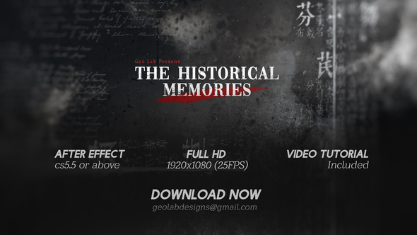 The Historical Memories - VideoHive 23966622