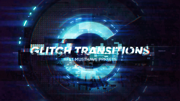 Glitch Transitions - VideoHive 23966827