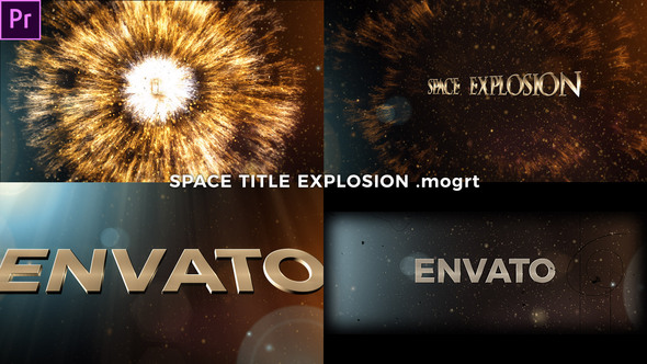 Space Title Explosion (Mogrt)