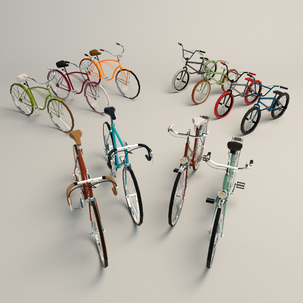 Low Poly Bike - 3Docean 23968045