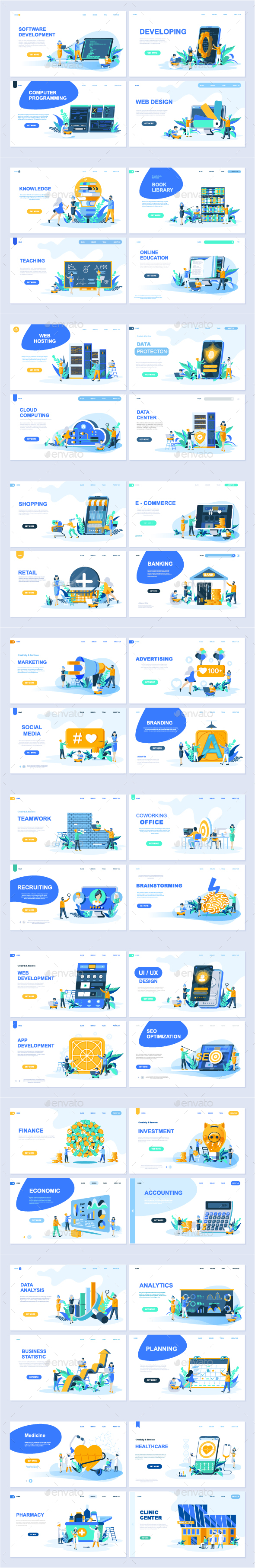 Collection of Landing Page Templates