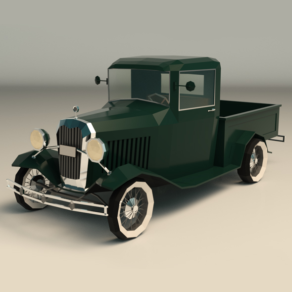 Low Poly Vintage - 3Docean 23970179